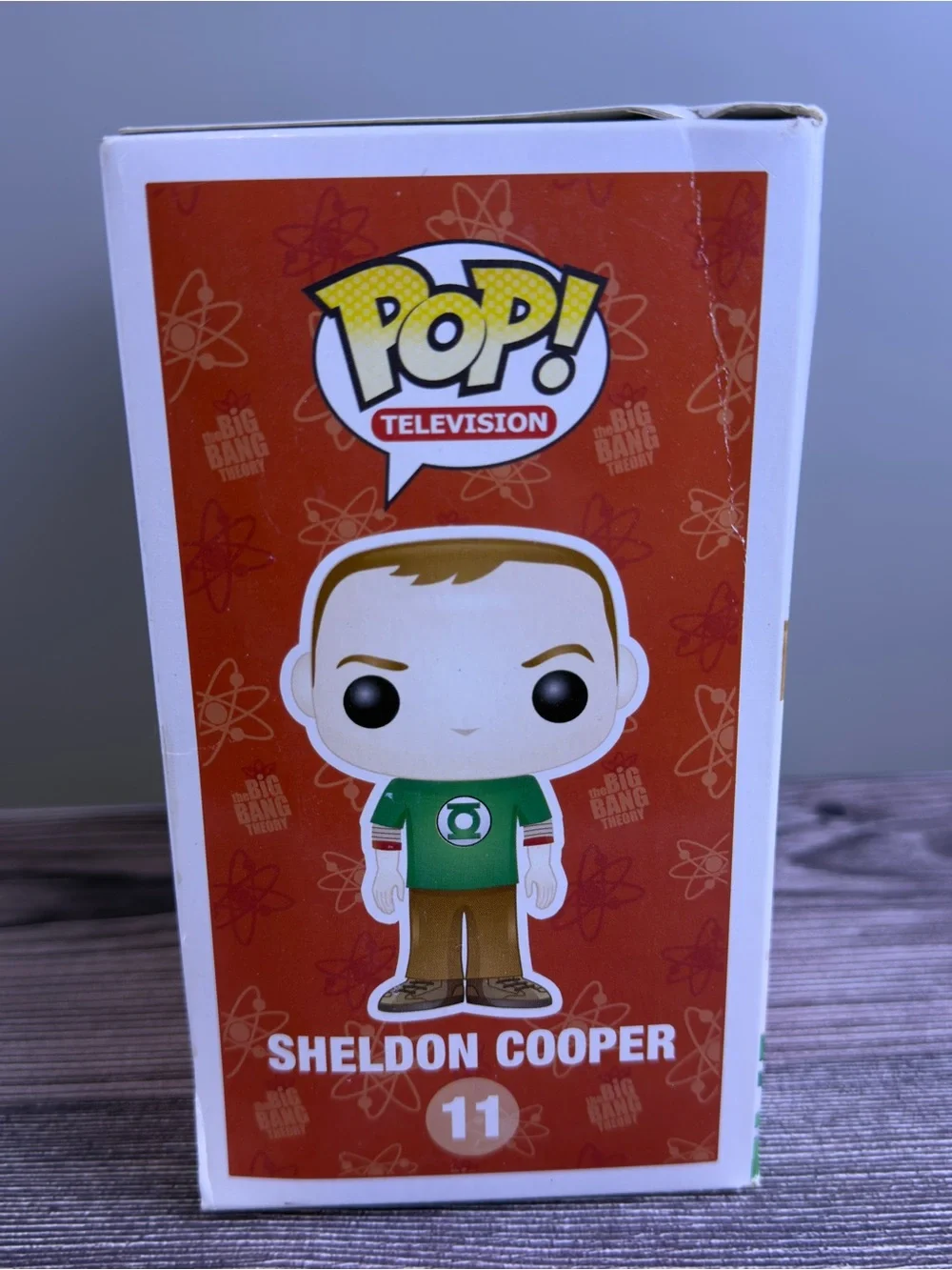 Funko Pop Sheldon Cooper #11 Big Bang Theory Green Lantern 2012 Vaulted